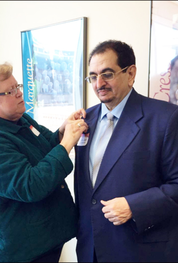 أثناء تكريم الحارثي