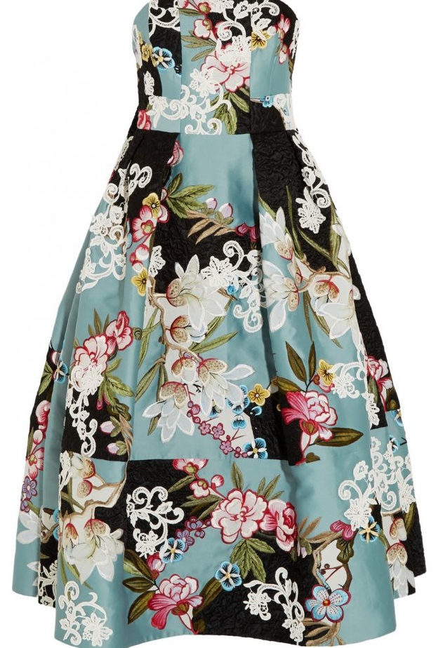 فستان مزين بالورود لحضور عرس من ارديم Erdem 