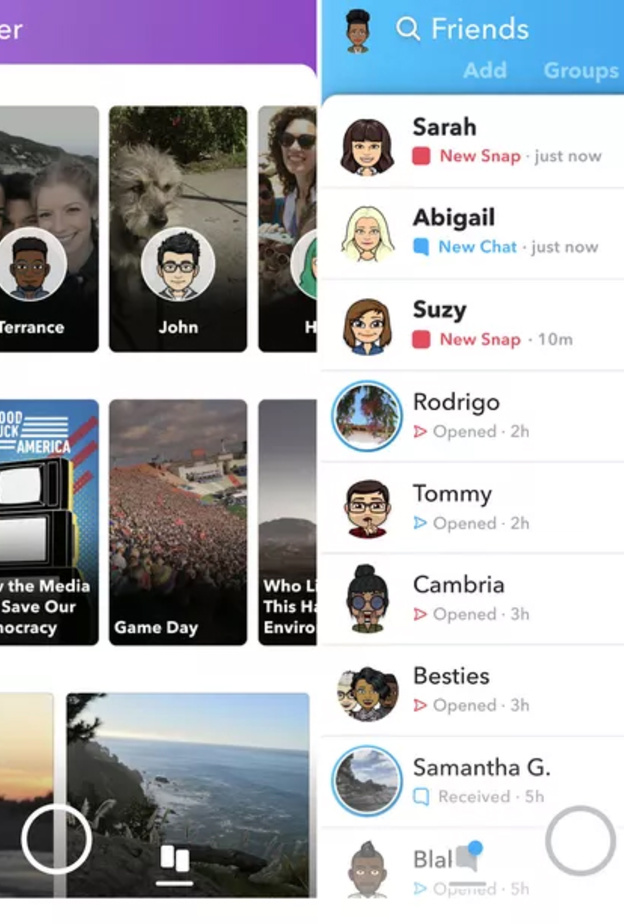 سناب شات .. يعود إلى تصميم مشابه للسابق ليرضي مستخدمي التطبيق