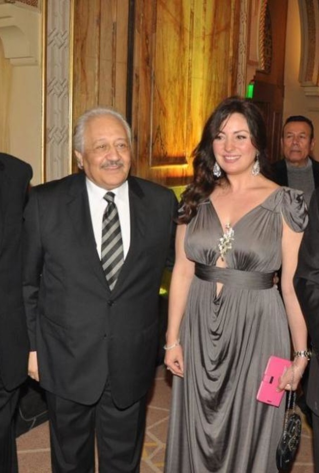 فاروق الفيشاوى ونيرمين الفقى والمنتج عادل حسني