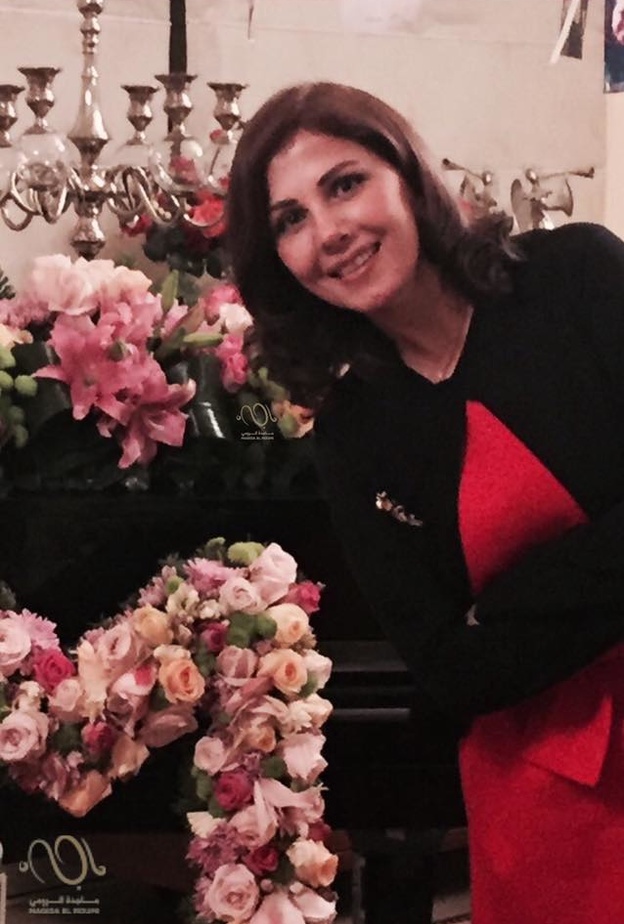 ماجدة الرومي خلال الاحتفال بعيد ميلادها