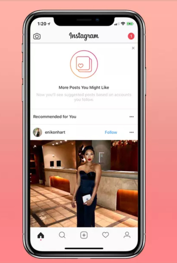 قسم الـ following أصبح في التايم لاين في تطبيق انستقرام