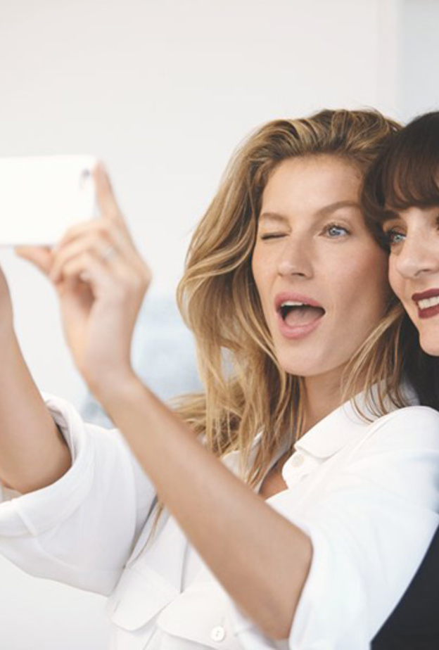 Lucia Pica & Gisele Bundchen