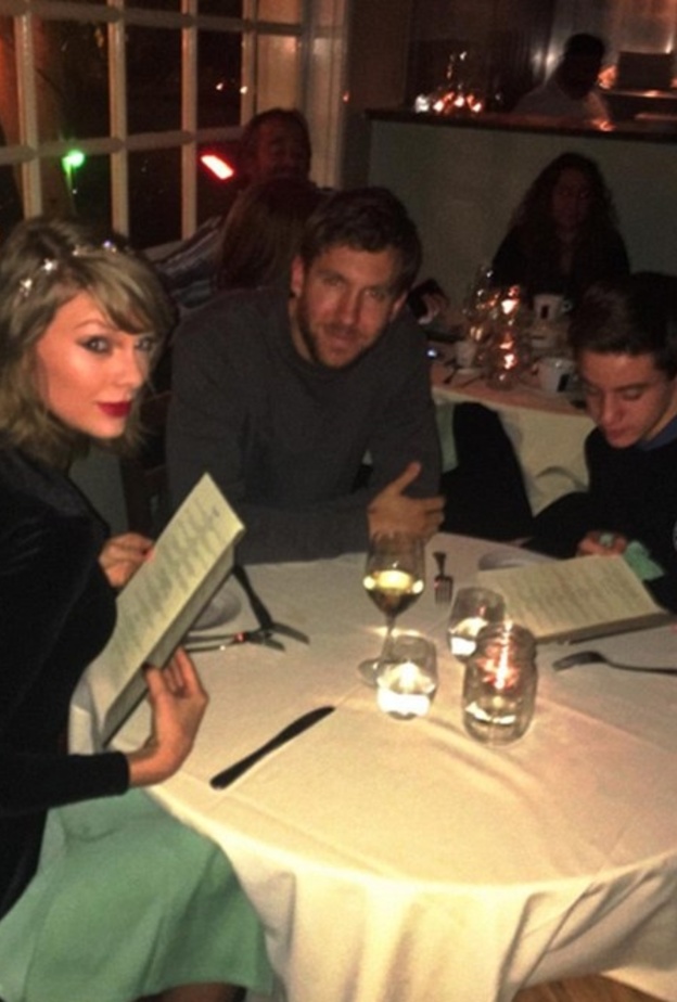 معجب يقاطع عشاء رومانسي لتايلور وكالفن.. شاهدوا