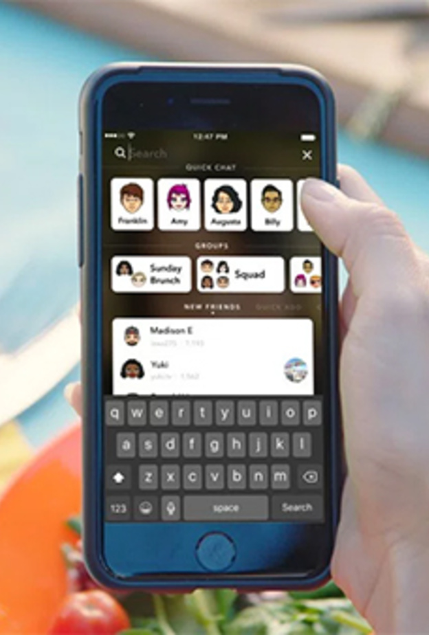 تسهيل عملية البحث عن الأصدقاء في تحديث سناب شات