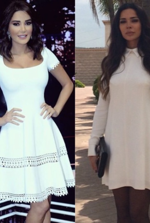 اسلوب مختلف بالفساتين البيضاء القصيرة