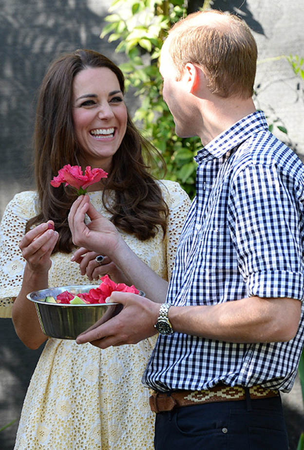 الامير وليام وزوجته