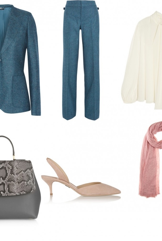 اختاري البدلات النسائية بألوان هادئة وأنيقة