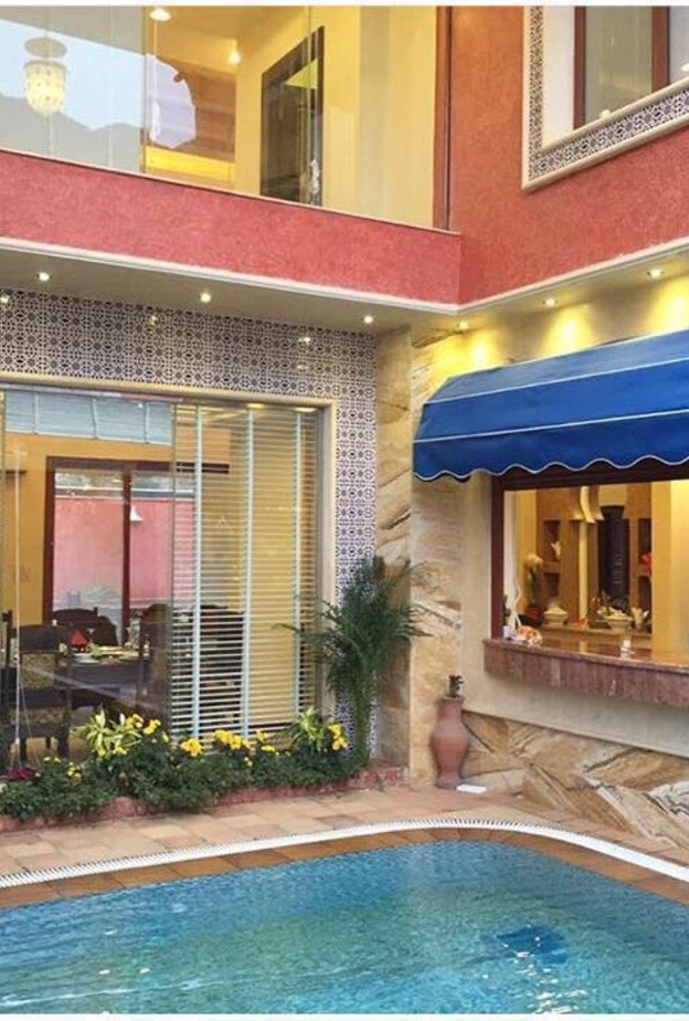 الاستراحه قبل تعرضها للتخريب 