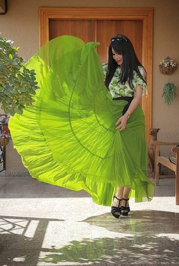  إطلالة صباحية خضراء مع لجين