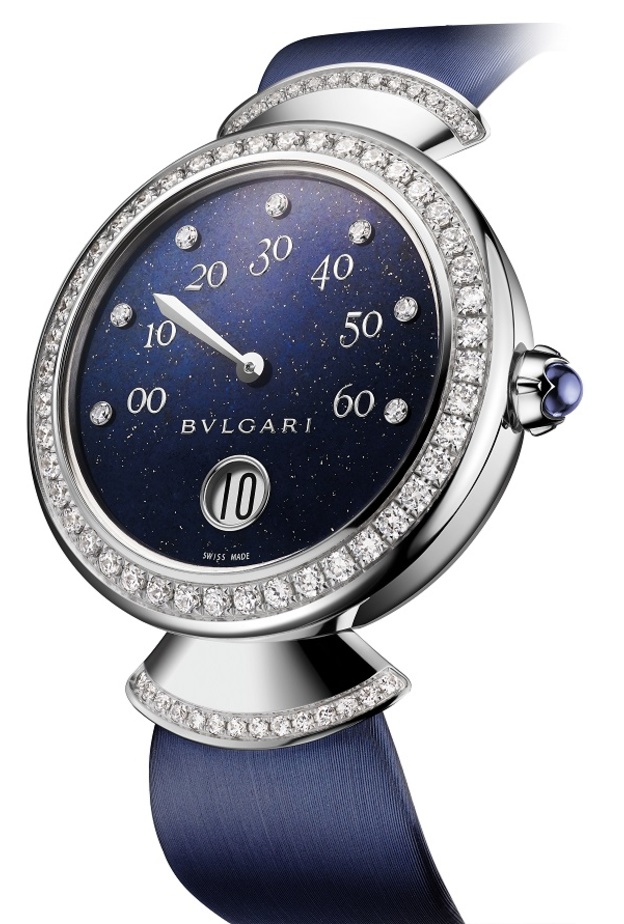 Retrograde Jumping Hour Lapis Lazuli - 37mm(W)