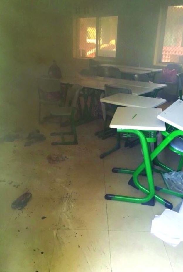 إشتعال النيران بمدرسة في رأس الخيمة بسبب حقيبة مدرسية!