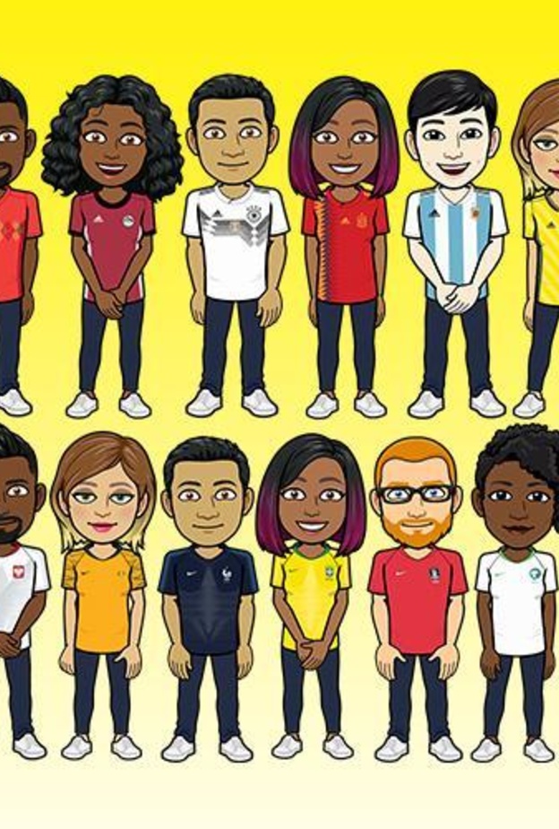 ارتدي قميص منتخبك المشارك في كأس العالم مع تطبيق Bitmoji