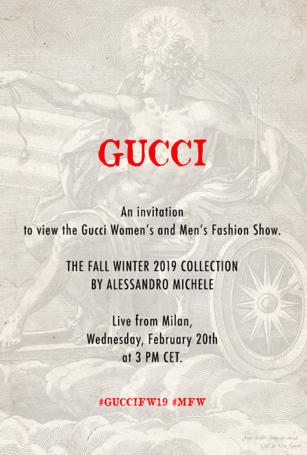 بث مباشر لعرض أزياء Gucci
