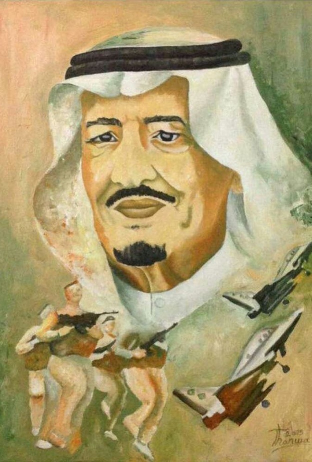 من لوحات الفنانة في المعرض