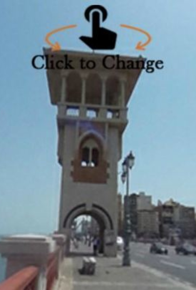 يعتمد  تطبيق Egypt VR 360  على الصور والفيديوهات الملتقطة بزاوية 360 درجة