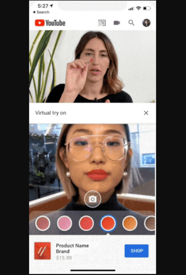 AR Beauty Try-On ..ميزة على يوتيوب تتيح تجربة المكياج افتراضيا