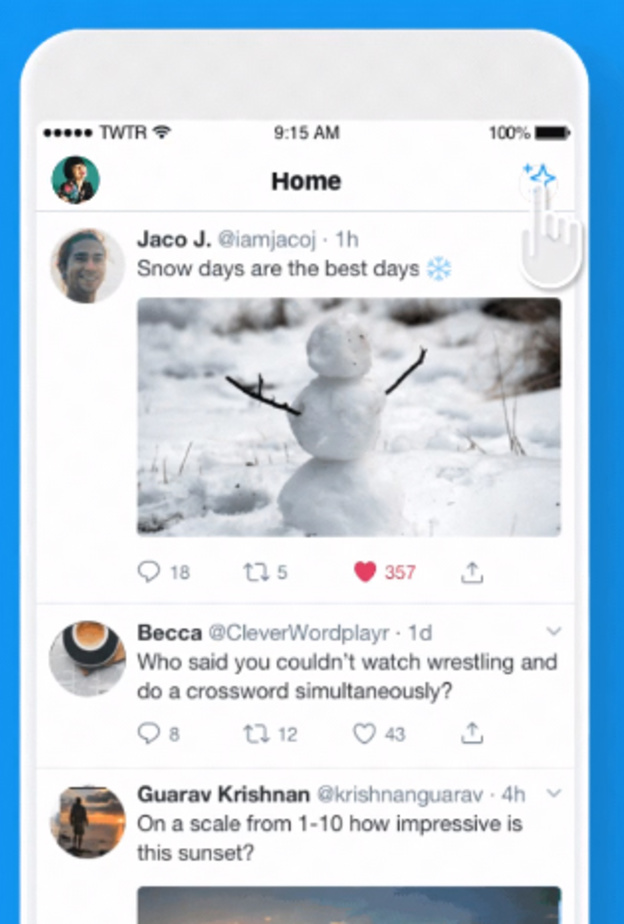 جديد تويتر : ميزة عرض التغريدات في الخط الزمني حسب الوقت