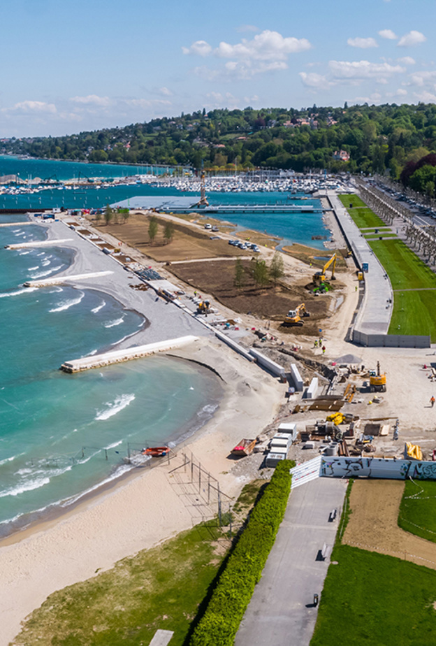 بلاج ديزو فيف .. شاطئ جديد على بحيرة جنيف الشهيرة