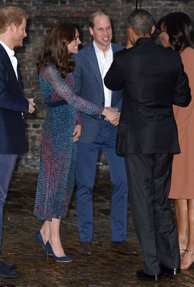 كيت ميدلتون ترحب بميشال أبوما في لندن