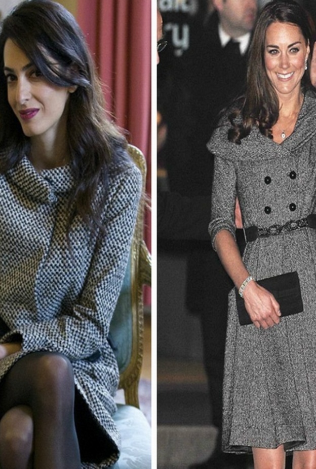 أمل كلوني ترتدي تصميم كايت ميدلتون المفضل