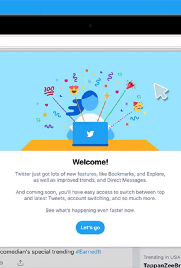 واجهة جديدة لنسخة الويب من تويتر