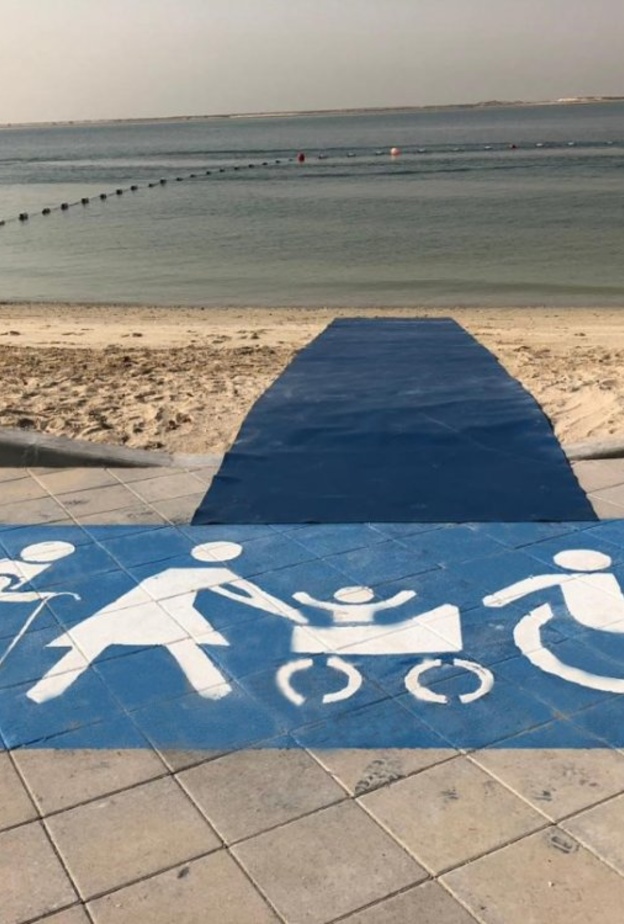  ممرات خاصة لأصحاب الهمم في شواطئ أبوظبي