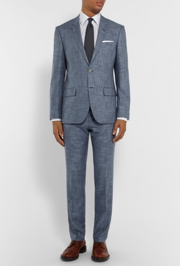 بدلة باللون الازرق من هيوغو بوس Hugo Boss