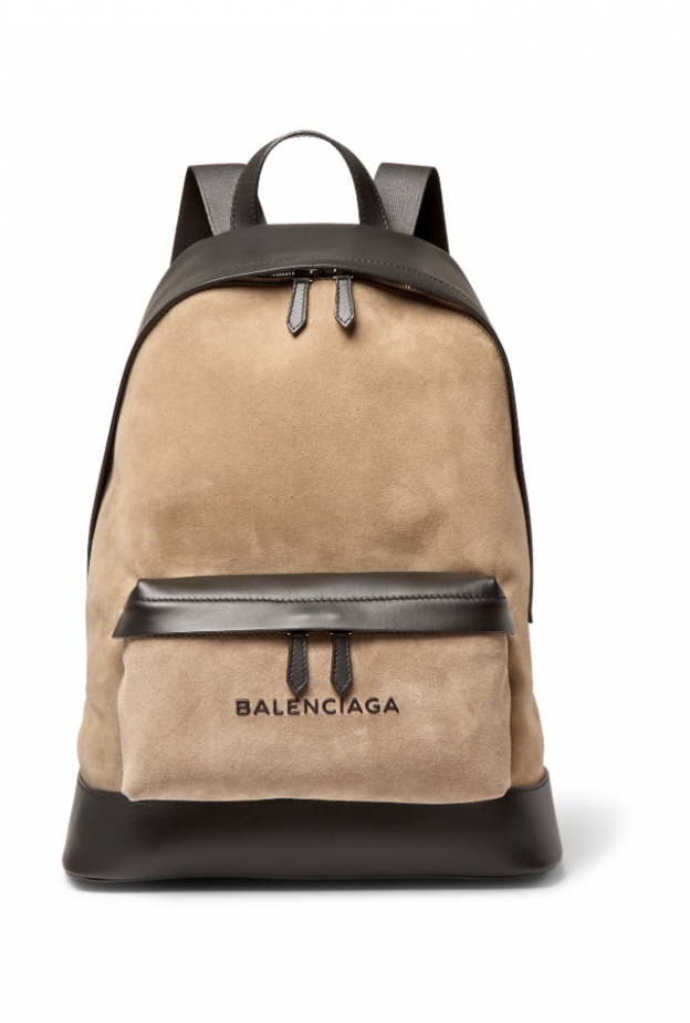 شنطة للظهر باللون البيج والبني من بالنسياغا Balenciaga