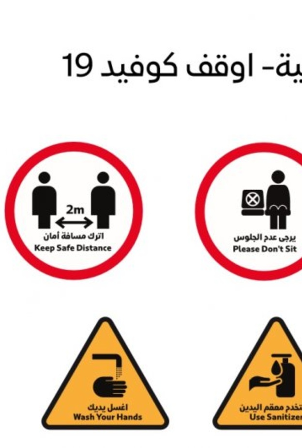 دبي تطلق دليل الرموز الارشادية الموحد لتوعية السكان بالإجراءات الصحية لمكافحة كورونا 