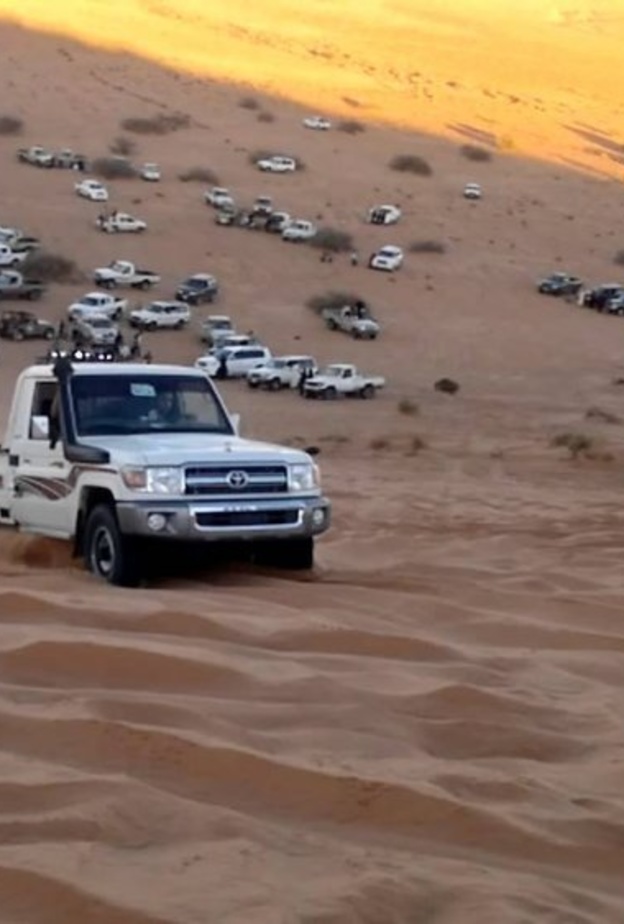 مواقع رملية عديدة في السعودية للممارسة تحدي الرمال