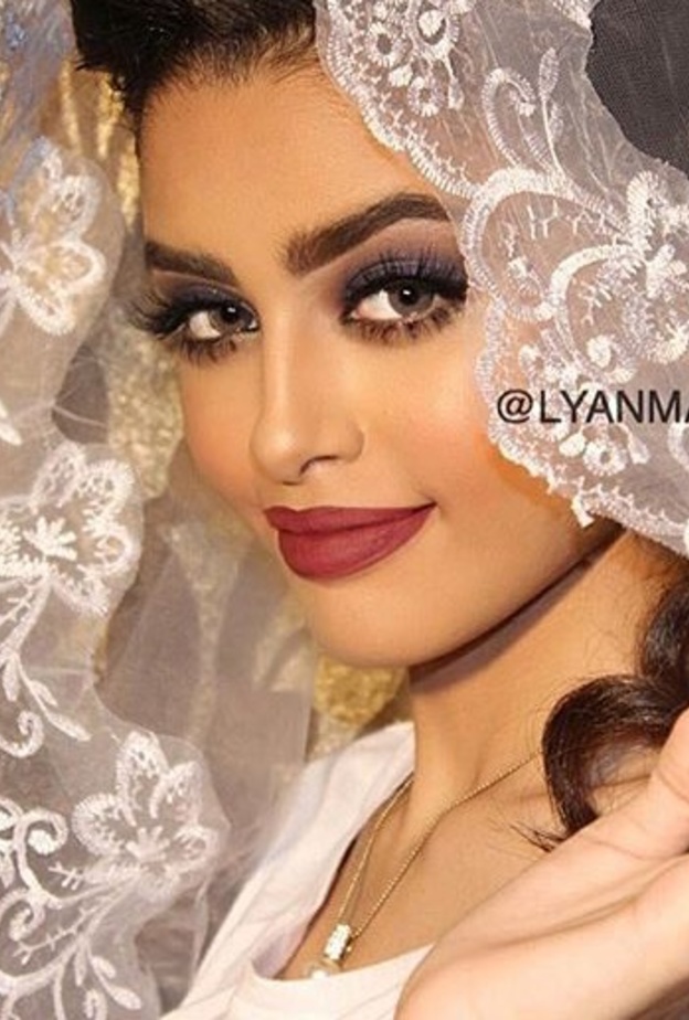 مكياج العروس من عمل ليان في حسابها على الانستقرام lyanmakeup