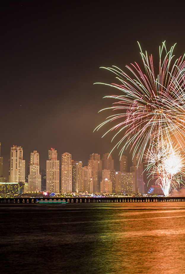 5 أماكن في دبي لمشاهدة الألعاب النارية بمناسبة اليوم الوطني الإماراتي الـ46