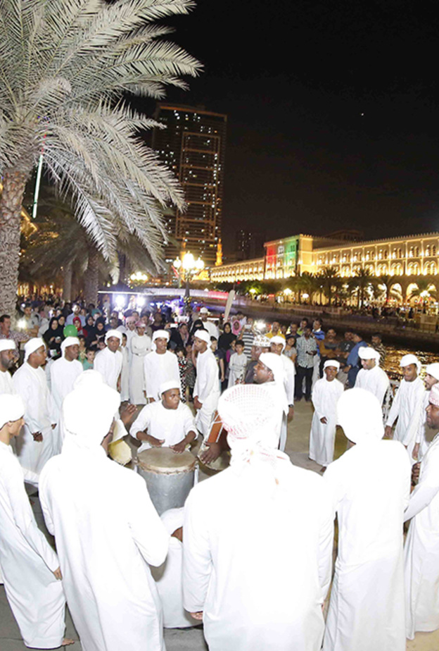 عروض تراثية وفعاليات مميزة في احتفالات "القصباء" باليوم الوطني الـ47