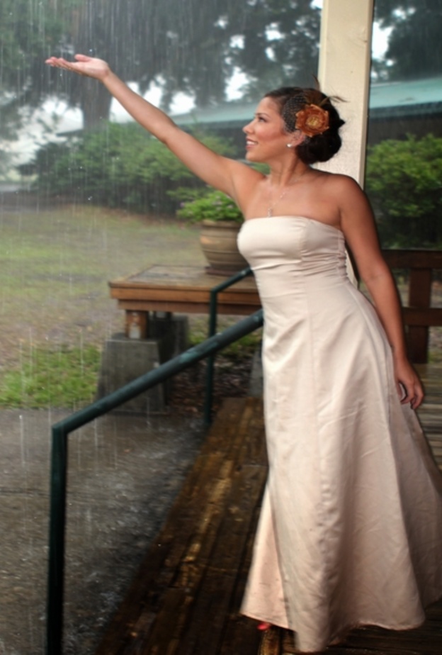 مطر أثناء حفل الزفاف