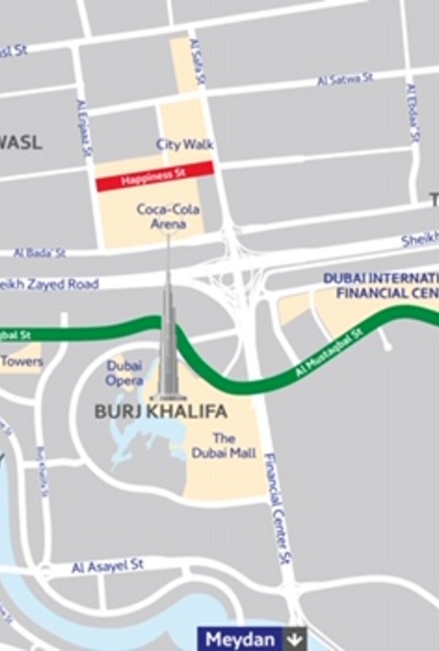 إطلاق اسميّ (المستقبل) و(السعادة) على شارعين في دبي