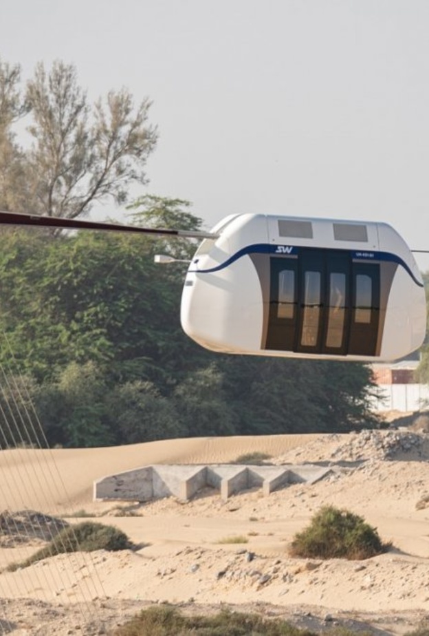 انطلاق المرحلة الأولى للقطارات المعلقة بالشارقة