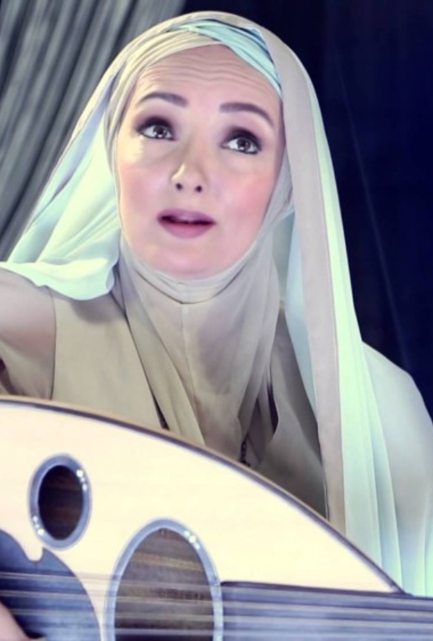 عايدة اليوبى حققت شهرتها بالحجاب والعود