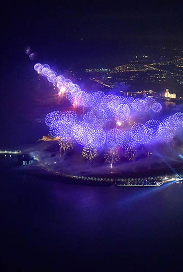 رأس الخيمة تستقبل العام الجديد بباقة مذهلة من عروض الألعاب النارية