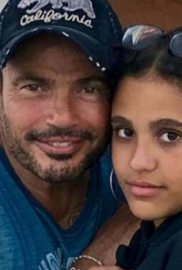 عمرو دياب وابنته جانا