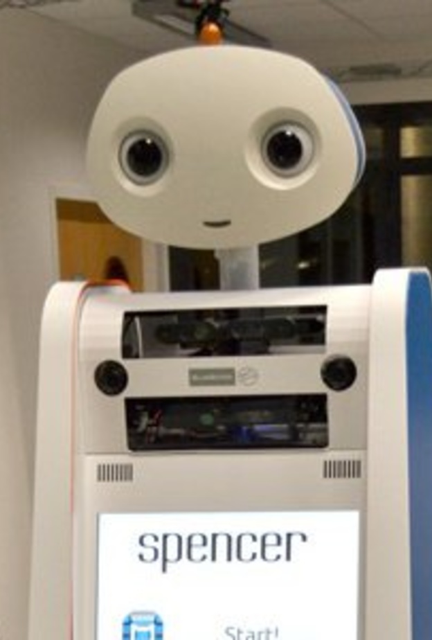 "سبنسر"..روبوت المطار لمساعدة المسافرين الضائعين..