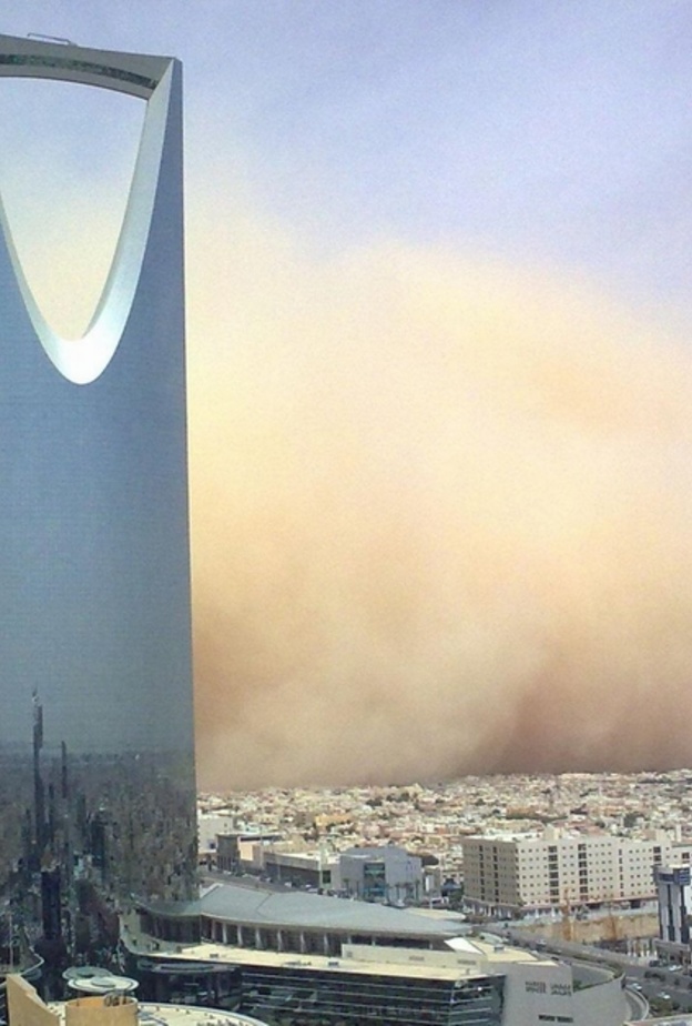  العواصف الترابية في العاصمة الرياض
