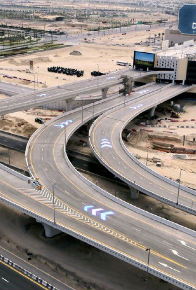 طرق دبي تنجز مشروع الجسور المؤدية لدبي هيلز مول