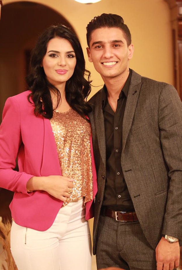 محمد عساف ووخطيبته لينا قيشاوي