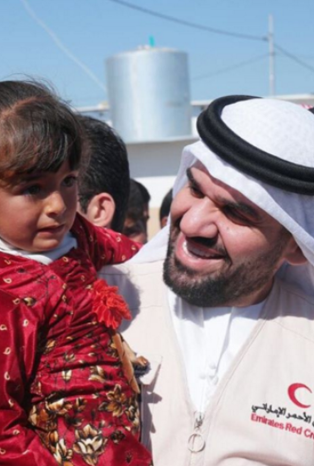 حسين الجسمي يشارك اطفال كردستان العابهم المتواضعة