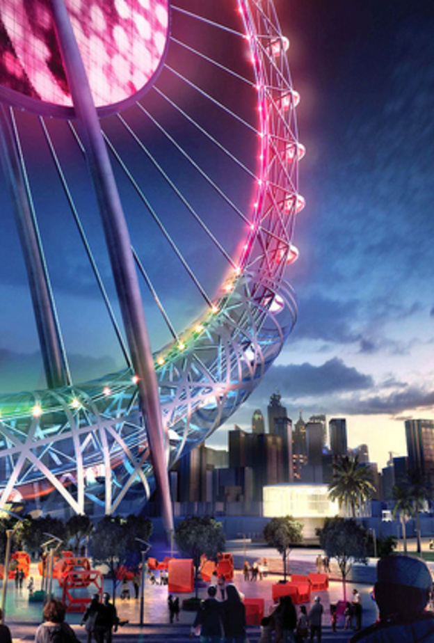 "دبي آي" في جزيرة "بلوووترز" أكبر عجلة ترفيهية في العالم 