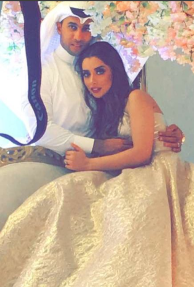 بلقيس مع عريسها