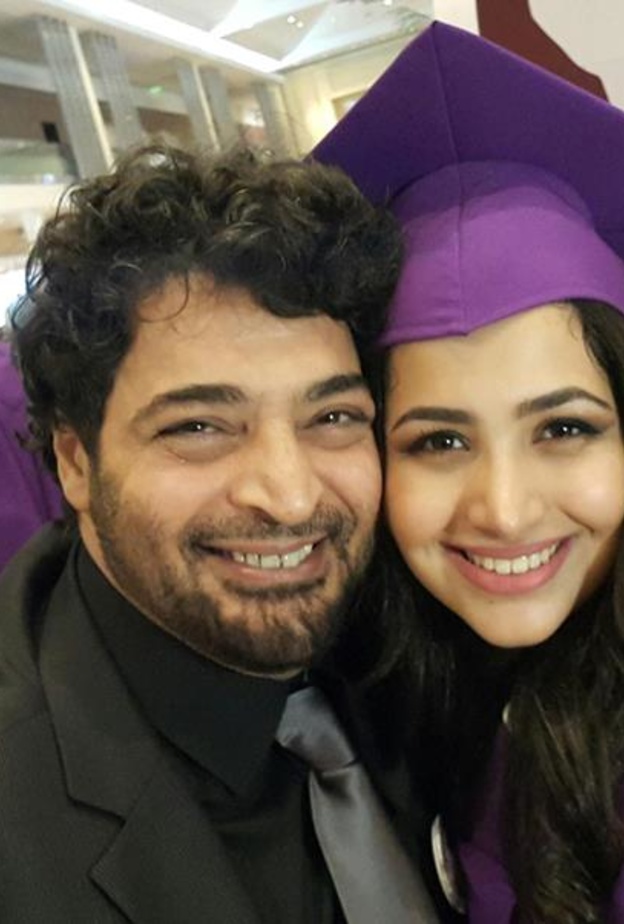 حميد الشاعري وابنته نبيلة