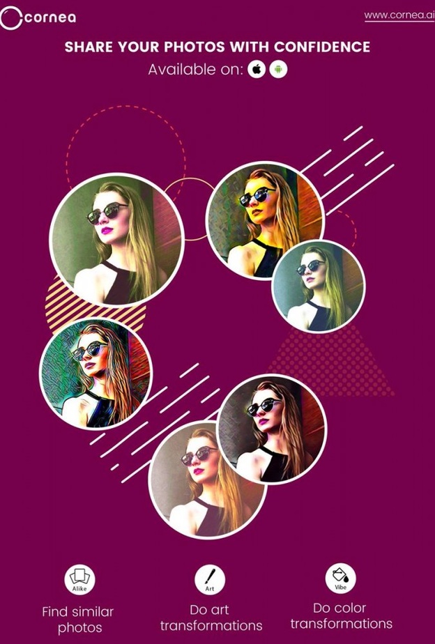 يمكنك الاعتماد على تطبيق Cornea لافتراح الفلاتر و التأثيرات المناسبة لصورك