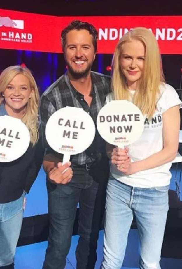 نيكول كيدمان ولوك براين وريس ويذرسبون يتحدون لجمع التبرعات لضحايا الإعصار في أمريكا